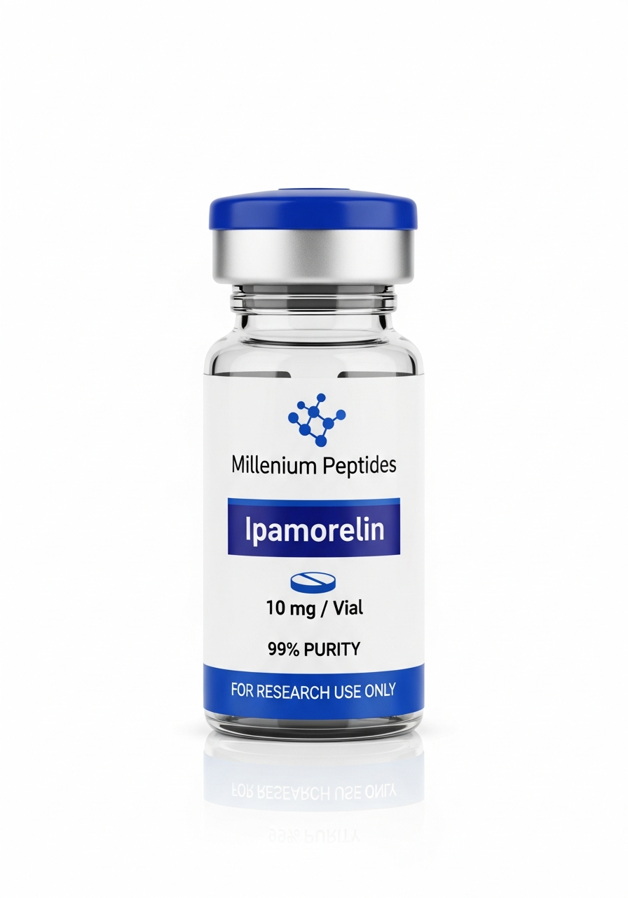 Ipamorelin 10 mg research compound vial